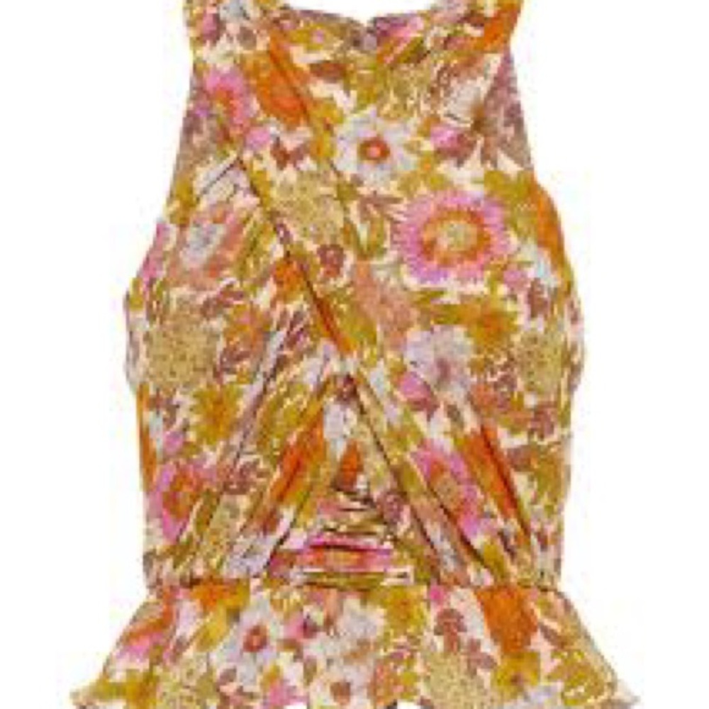 Veronica Beard Kailani Floral Peplum Blouse